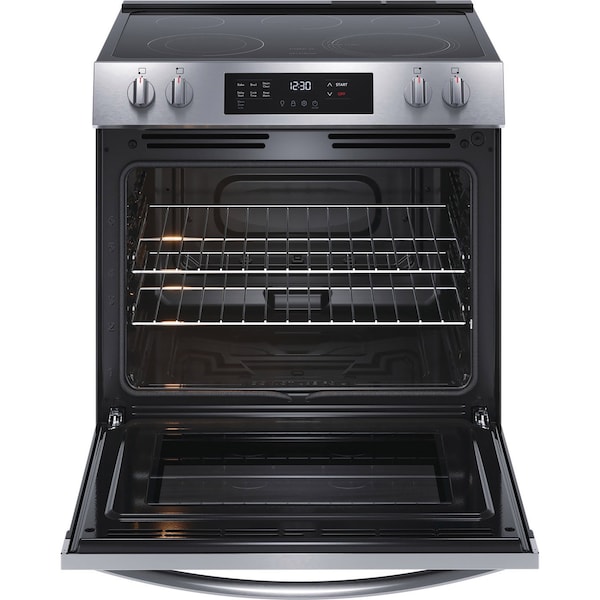 Frigidaire Frigidaire 30-in. Front Control Smooth Top Electric Range FCFE3062AS - main